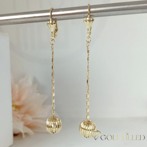 Goldfilled Antiallergenic Pearl Earrings 68mm 14K Color