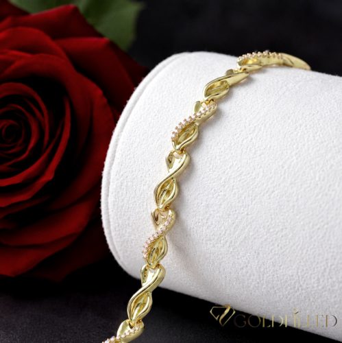 Goldfilled Antiallergén Karkötő több féle méretben Szélessége: 7 mm 14K szín