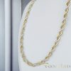 Goldfilled Antiallergén Nyaklánc  45cm Hosszú és  4 mm Széles  Szín  14K Multicolor 