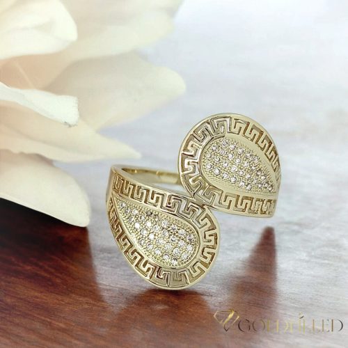 "Goldfilled" antiallergén gyűrű, különböző méretekben 14K színű