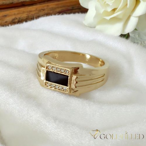 "Goldfilled" antiallergén gyűrű, különböző méretekben 14K színű
