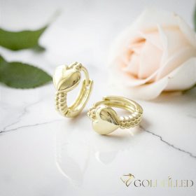 Goldfilled Antiallergén Fülbevaló 14mm 14K szín 