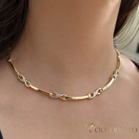   Goldfilled Antiallergén Exkluzív Nyakék Több Féle Méretben 6 mm Széles 14K Szín Multicolor 