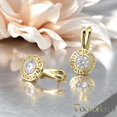 Goldfilled Antiallergén Fülbevaló 19mm 14K szín