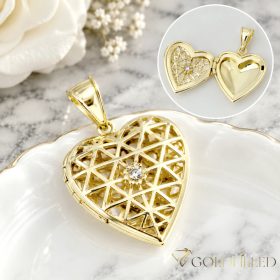 Goldfilled Antiallergén Nyitható Medál 35mm 14K Szín