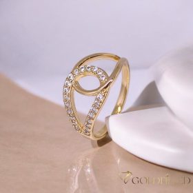   "Goldfilled" antiallergén gyűrű, különböző méretekben 18K színű