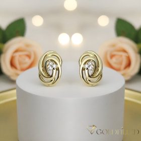 Goldfilled Antiallergén Fülbevaló 18mm 14K szín