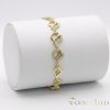 Goldfilled Antiallergén Karkötő 19 cm/10mm 14K színű