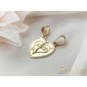   Goldfilled Antiallergén dupla törhető Medál 32mm 14K szín