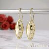 Goldfilled Antiallergén Fülbevaló 38mm 14K szín	