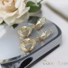 Goldfilled Antiallergén Fülbevaló 38mm 14K szín	