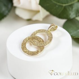 Goldfilled Antiallergén Medál 32 mm 14K szín