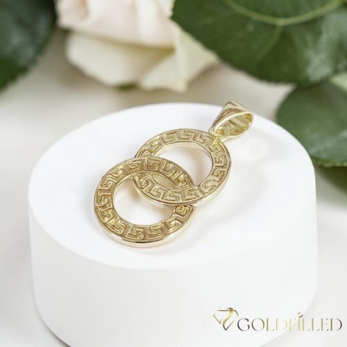Goldfilled Antiallergén Medál 32 mm 14K szín