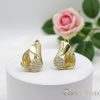 Goldfilled Antiallergén Fülbevaló 17mm 14K szín