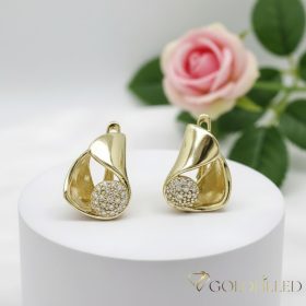 Goldfilled Antiallergén Fülbevaló 17mm 14K szín