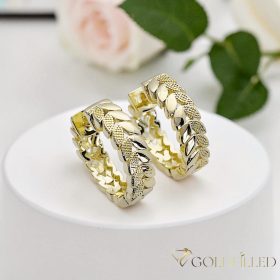 Goldfilled Antiallergén Fülbevaló 20mm 14K szín