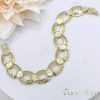Goldfilled Antiallergén Karkötő 17,5 cm/14mm 14K színű