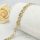 Goldfilled Antiallergén Karkötő 17 cm/7mm 14K színű