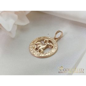 Goldfilled Antiallergén Medál 28mm 18K szín