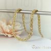 Goldfilled Antiallergenic Luxury Necklace 50 cm Long and 7mm 7 Wide 14K color