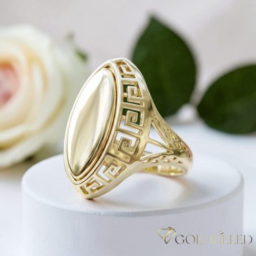 "Goldfilled" antiallergén gyűrű, különböző méretekben 14K színű