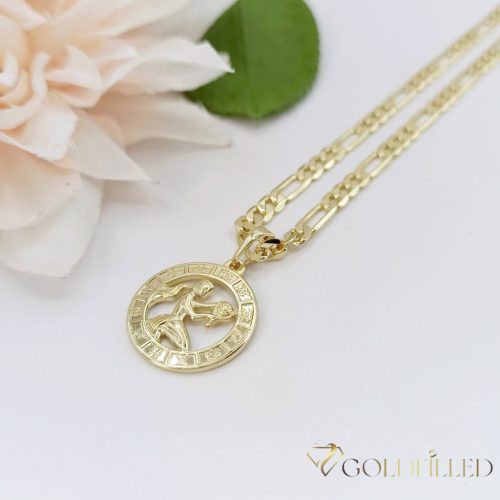 Goldfilled Antiallergén Nyaklánc 45cm / 4mm + Szűz Medál 14K szín
