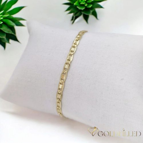 Goldfilled Antiallergén Karkötő 17cm/4 mm 14K szín