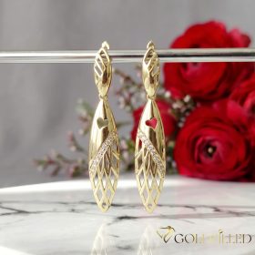 Goldfilled Antiallergén Fülbevaló 50mm 14K szín