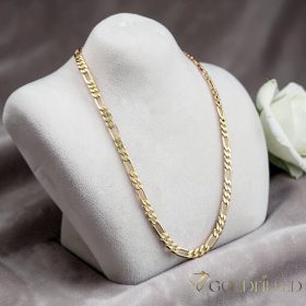   Goldfilled Antiallergén Figaró Nyaklánc  Több Féle Méretben 3,5 mm Széles 14K Szín