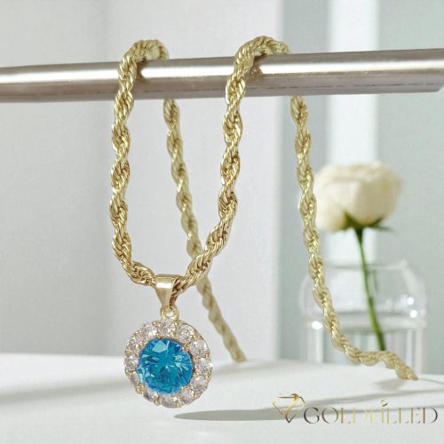 Goldfilled Antiallergén Nyaklánc 50cm/3mm +Medál 14K Szín