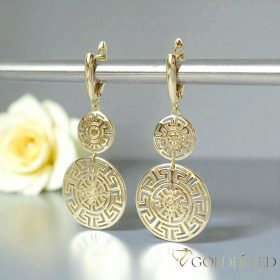 Goldfilled Antiallergén Fülbevaló 50mm 14K szín