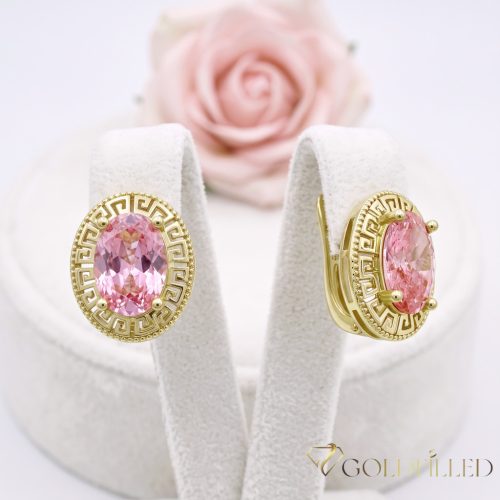 Goldfilled Antiallergén Fülbevaló 18mm 14K szín