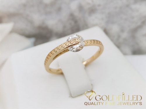 "Goldfilled" antiallergén gyűrű, különböző méretekben 18K színű