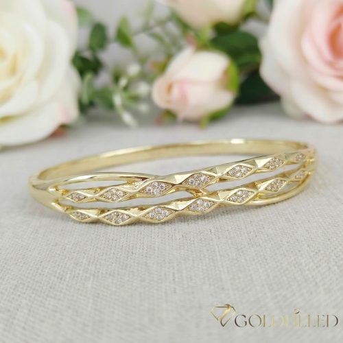 Goldfilled Antiallergén Karperec 4-10mm szín 14K Átmérő 54mm ( Nyitható )