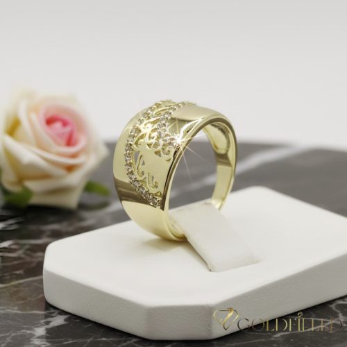 "Goldfilled" antiallergén gyűrű, különböző méretekben 14K színű
