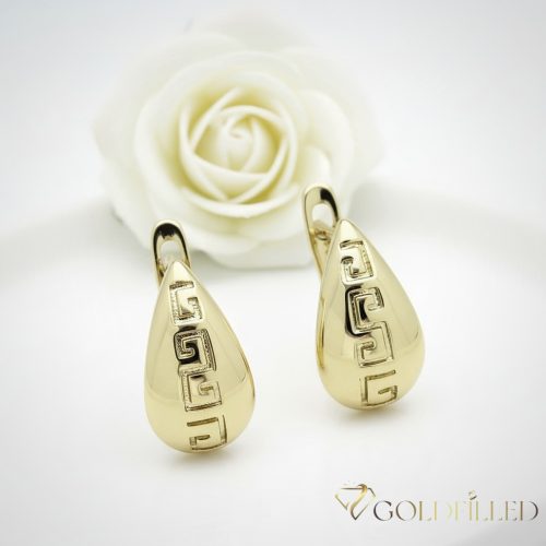 Goldfilled Antiallergén Fülbevaló 14mm 14K szín 
