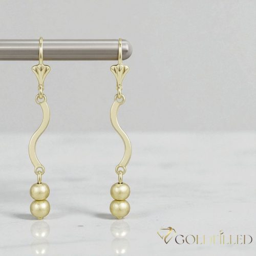 Goldfilled Antiallergén Fülbevaló 54mm 14K szín