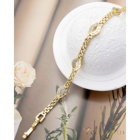 Goldfilled Antiallergén Karkötő 19cm/4-8mm 14K színű