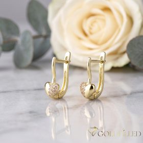 Goldfilled Antiallergén Fülbevaló 16mm 14K szín