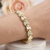 Goldfilled Antiallergén Karkötő 19cm/8mm 14K színű