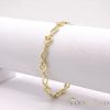 Goldfilled Antiallergén Karkötő 19cm/5mm 14K színű