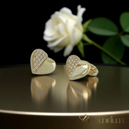 Goldfilled Antiallergén Fülbevaló 12mm 14K szín	