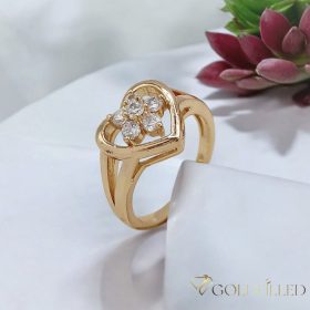   "Goldfilled" antiallergén gyűrű, különböző méretekben 18K színű