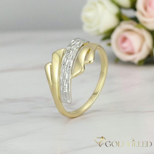 "Goldfilled" antiallergén gyűrű, különböző méretekben 14K színű