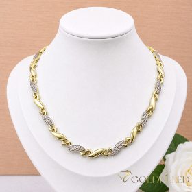   Goldfilled Antiallergén Exkluzív Nyakék Több Féle Méretben 8 mm Széles 14K Szín Multicolor 