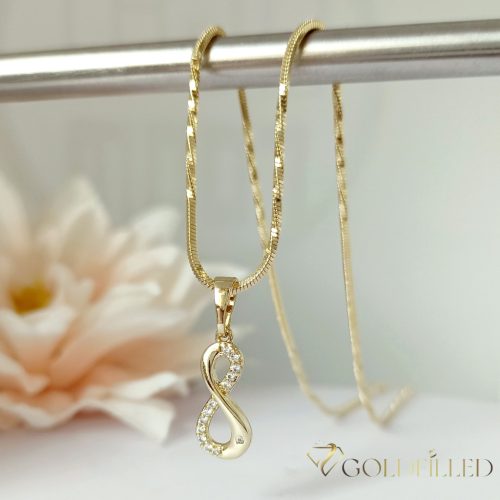 Goldfilled Antiallergén Nyaklánc 55cm/1mm +Medál 14K Szín