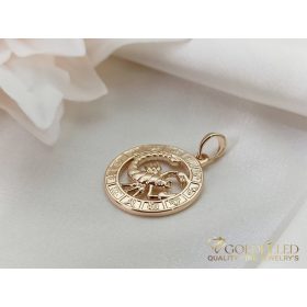Goldfilled Antiallergén Medál 28mm 18K szín