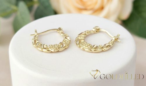 Goldfilled Antiallergén Fülbevaló 25 mm 14K szín