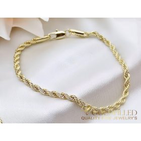 Goldfilled Antiallergén Karkötő 19 cm /3mm 14K színű