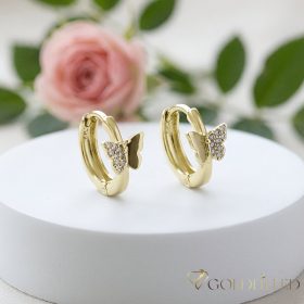 Goldfilled Antiallergén Fülbevaló 13mm 14K szín	